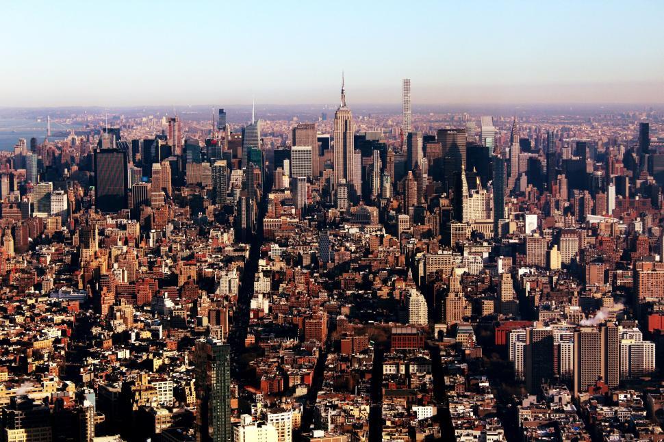 Free Image of Aerial View of a City With Tall Buildings 