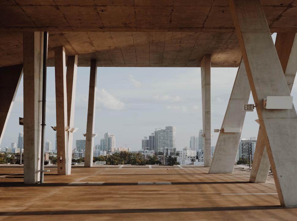 Free Image of Urban View From Under a Bridge 
