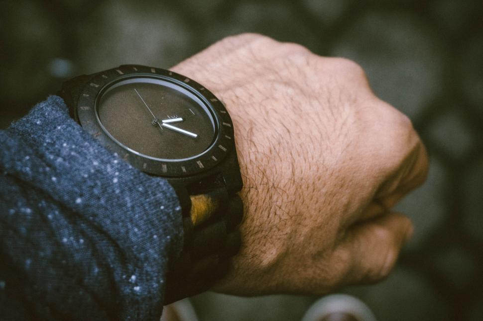 Free Image of Person Wearing Watch Close Up 