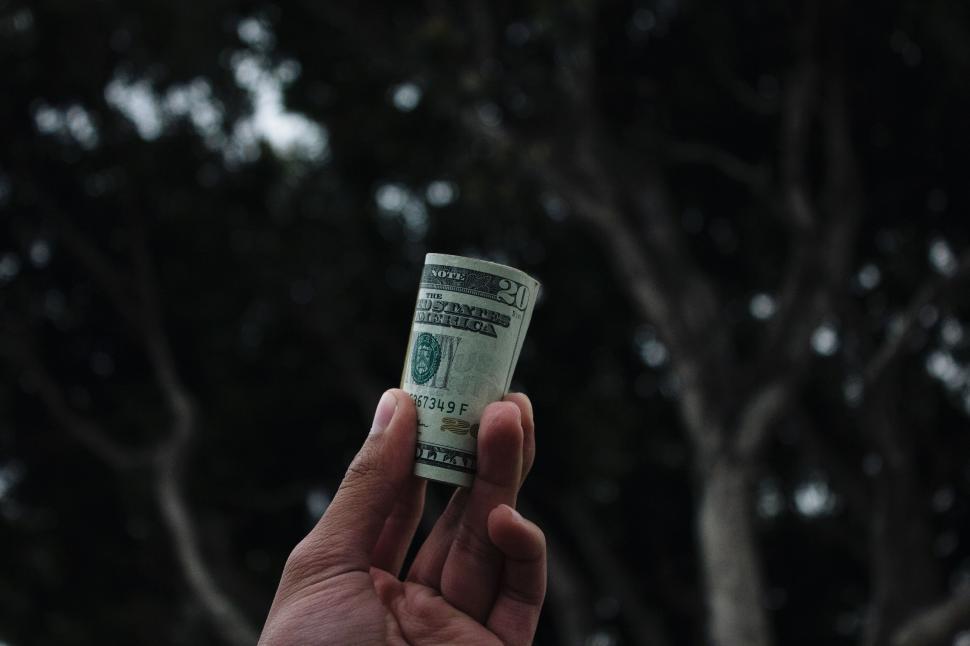 Free Image of Person Holding Roll of Money 