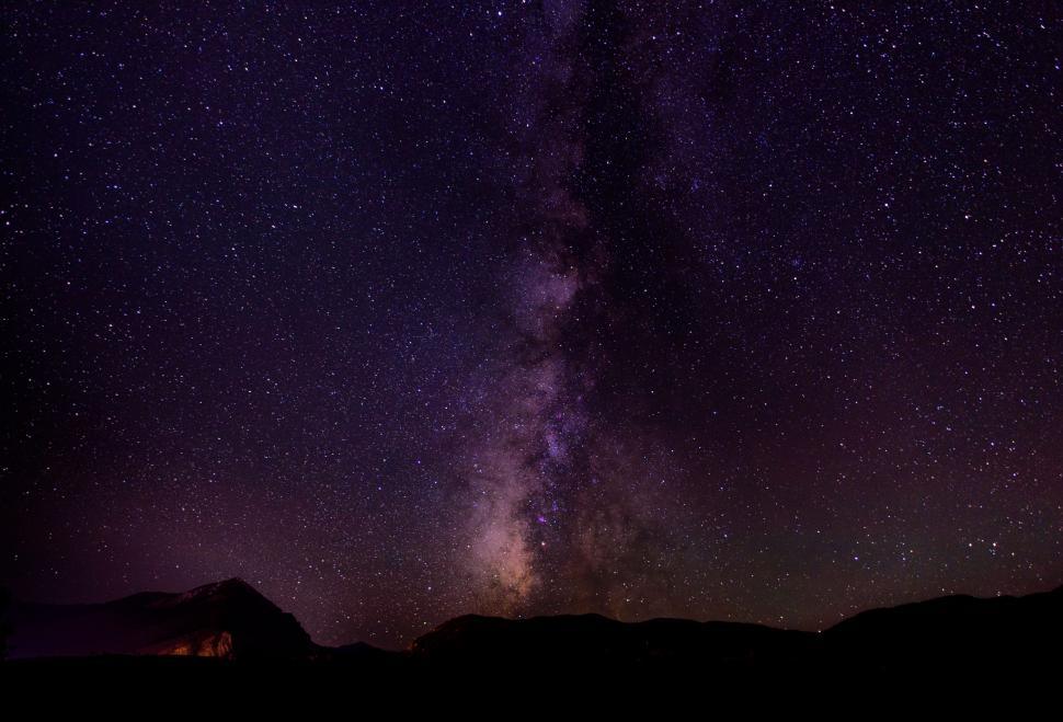 Free Stock Photo of Glimpse of the Night Sky With Stars and the Milky ...