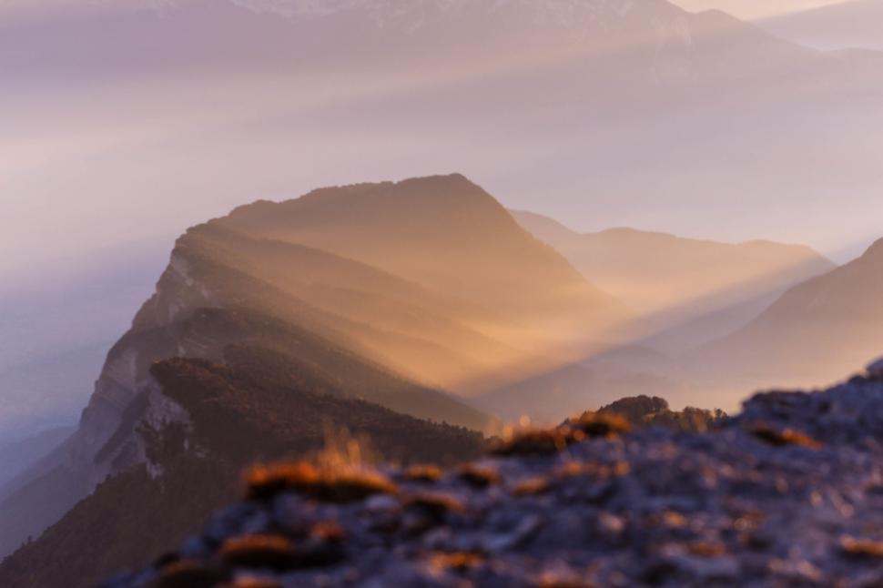 Free Image of Majestic Mountain Range in the Distance 