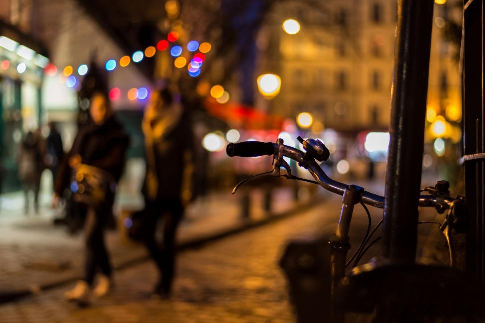Free Image of Bicycle Parked on the Side of a Street 