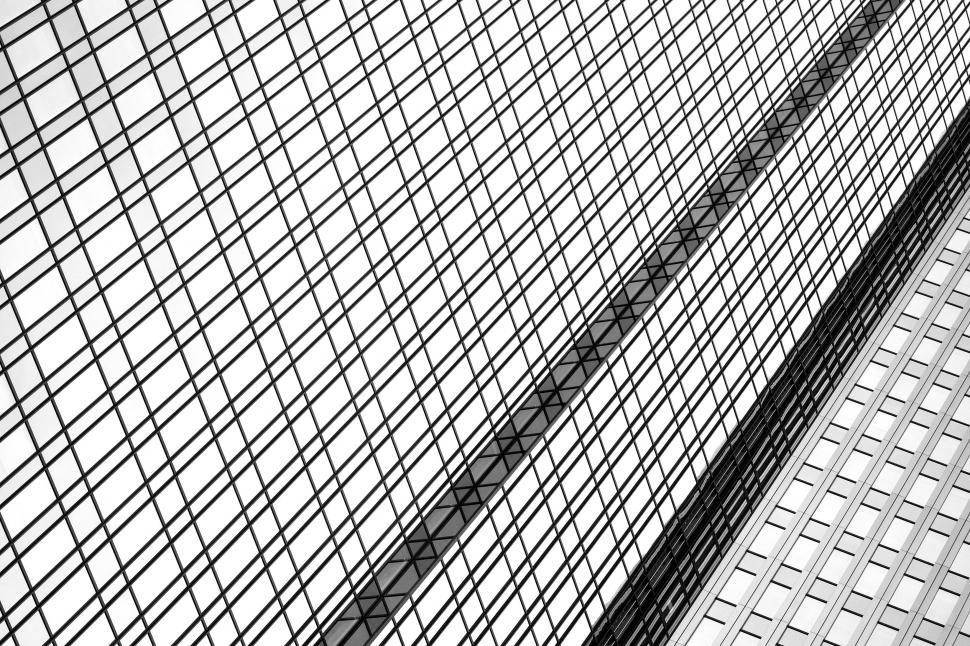 Free Image of Tall Building in Black and White 