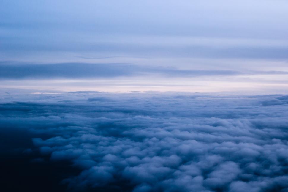 Free Image of A View of Clouds From an Airplane Window 