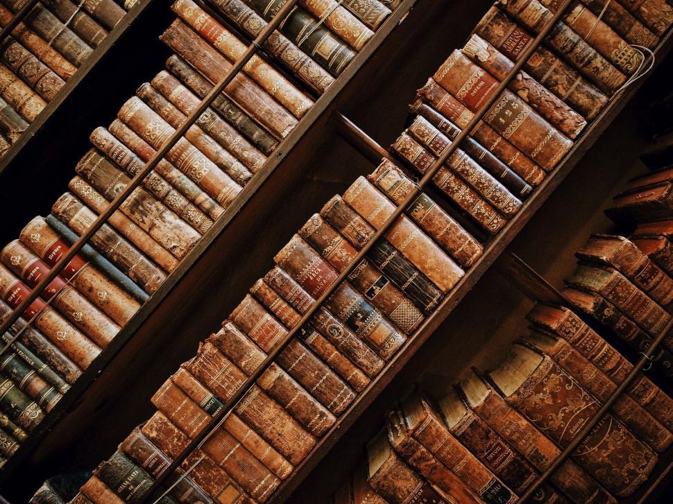 Free Image of Collection of Books on a Shelf 