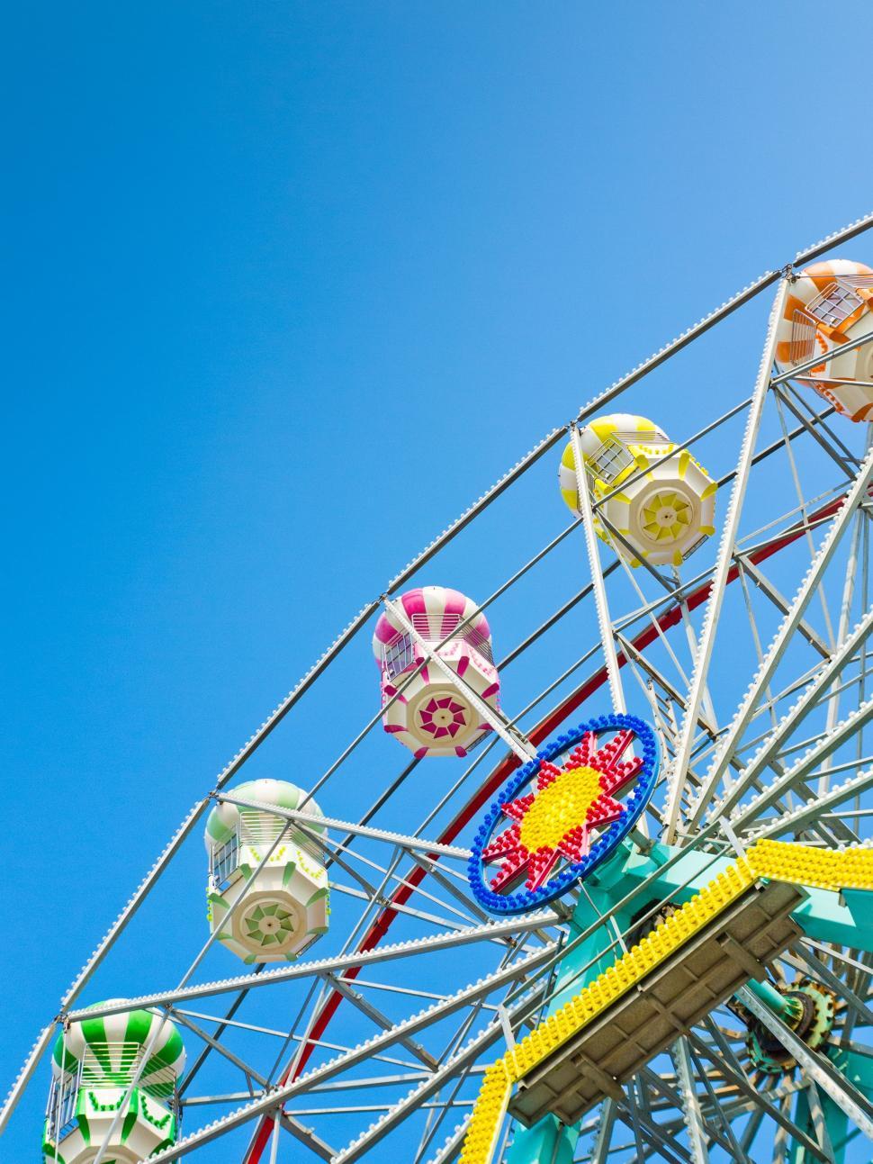 Free Stock Photo of Ferris Wheel Against Blue Sky | Download Free Images  and Free Illustrations, image size:970x1293
