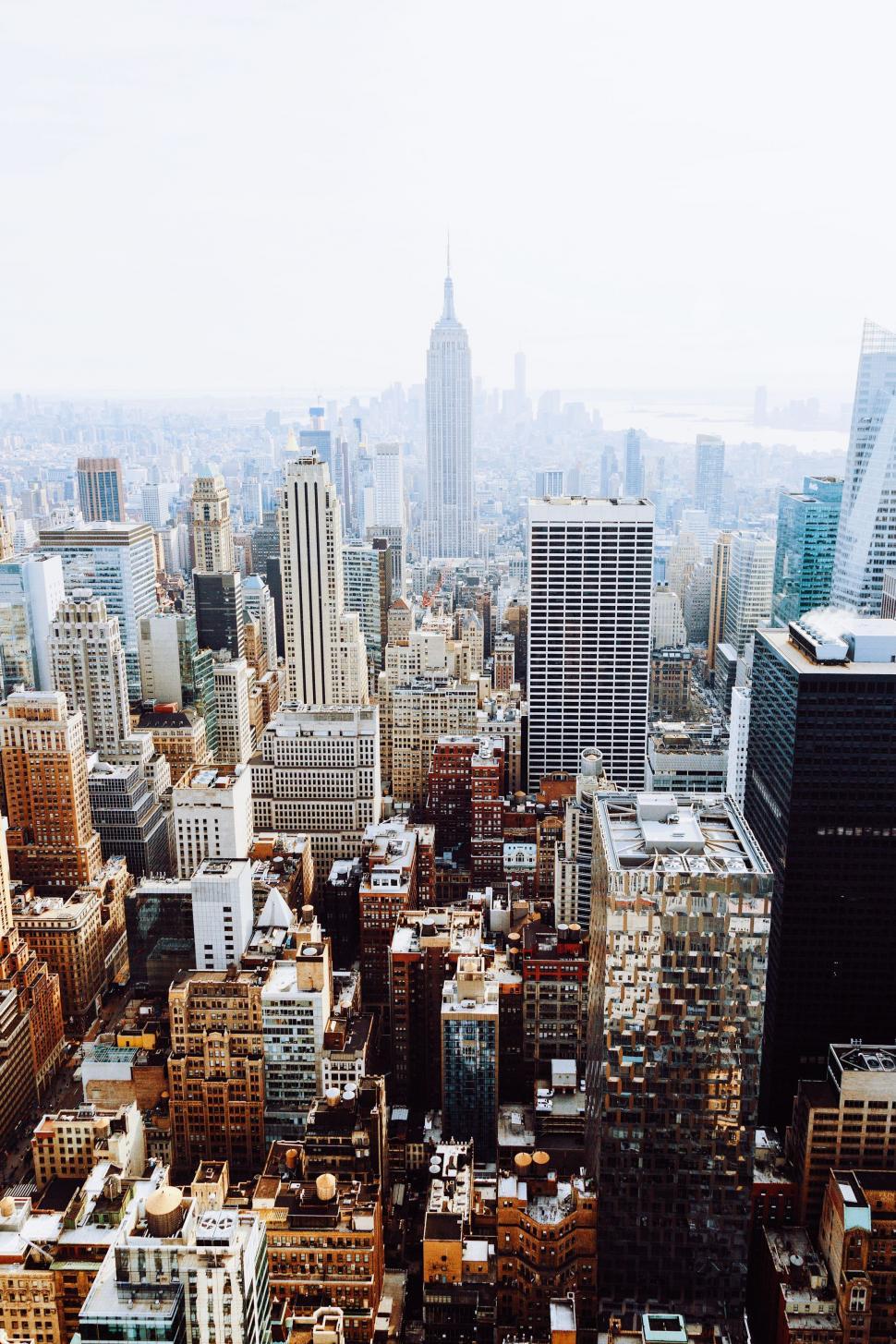 Free Image of Aerial View of a City With Tall Buildings 