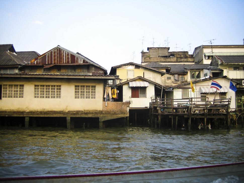 River houses in Bangkok
