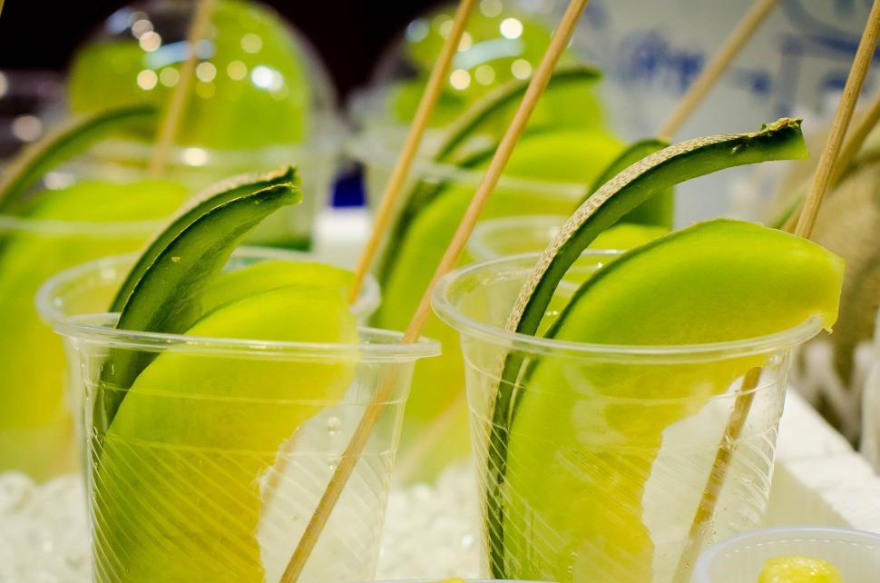 Free Image of Melon in the glass  