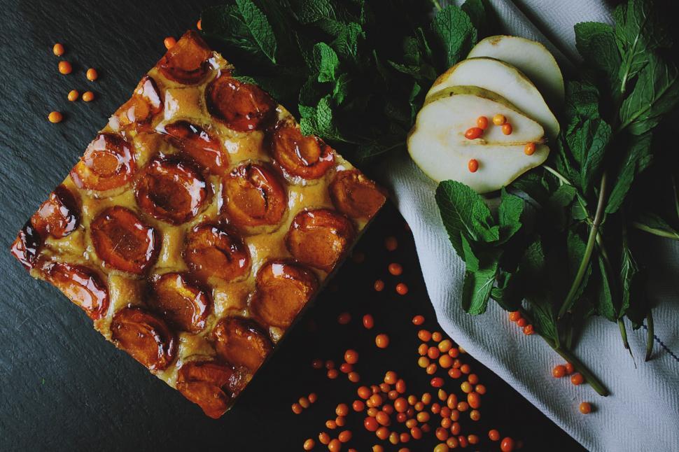 Free Image of Square Pizza Slice on Table 
