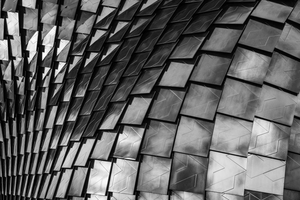 Free Image of Black and White Photo of a Building 