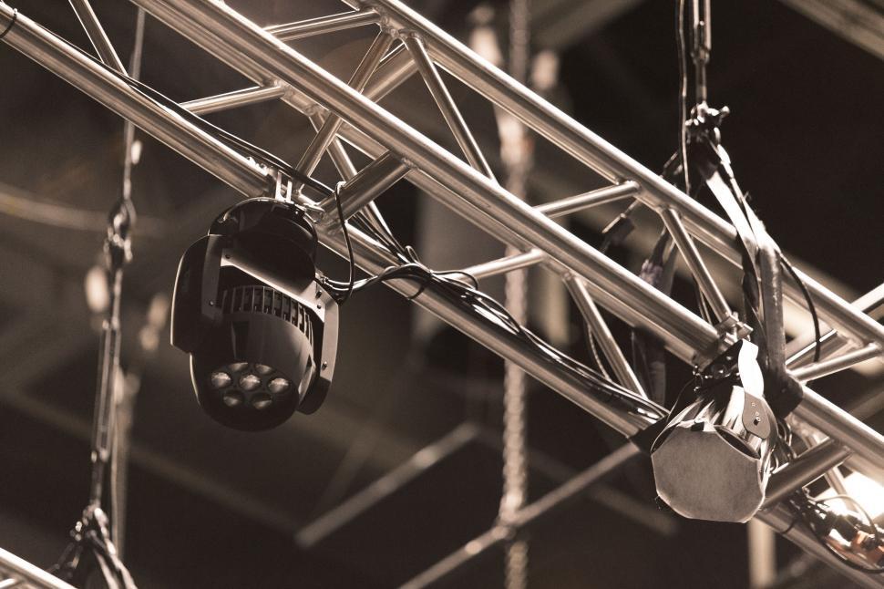Free Image of Black and White Metal Structure in Urban Setting 