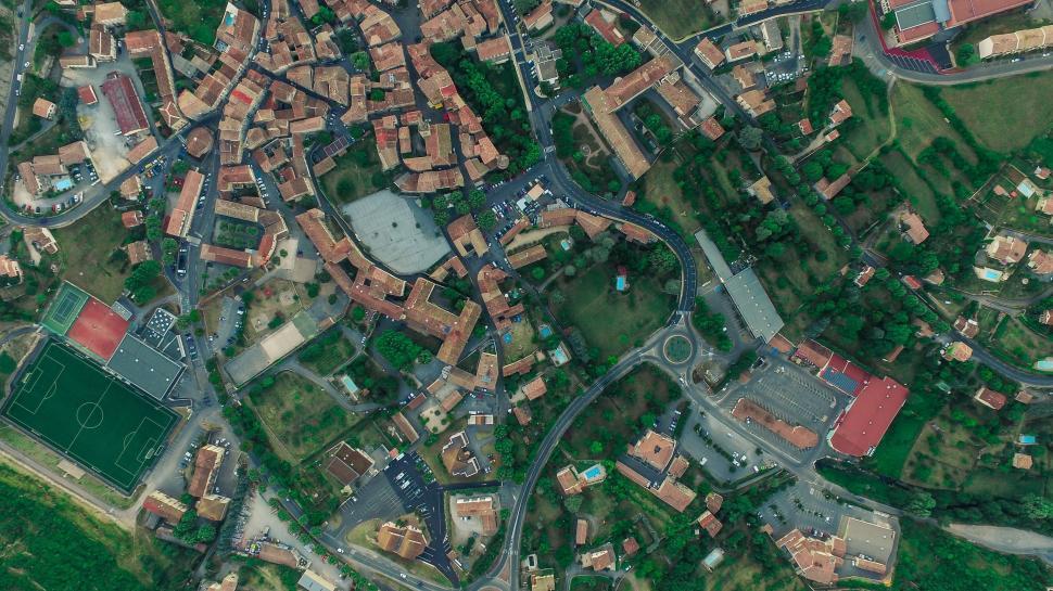 Free Image of Aerial View of a Busy Cityscape 