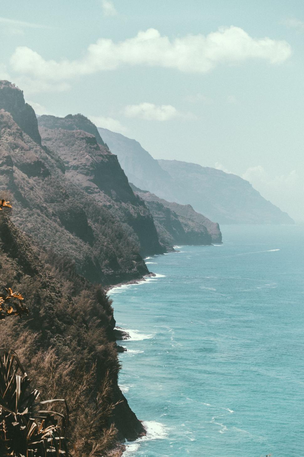 Free Image of Majestic Ocean and Mountain Landscape 
