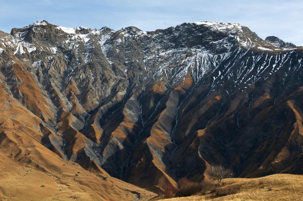 Free Image of Majestic Snow Capped Mountain Range 