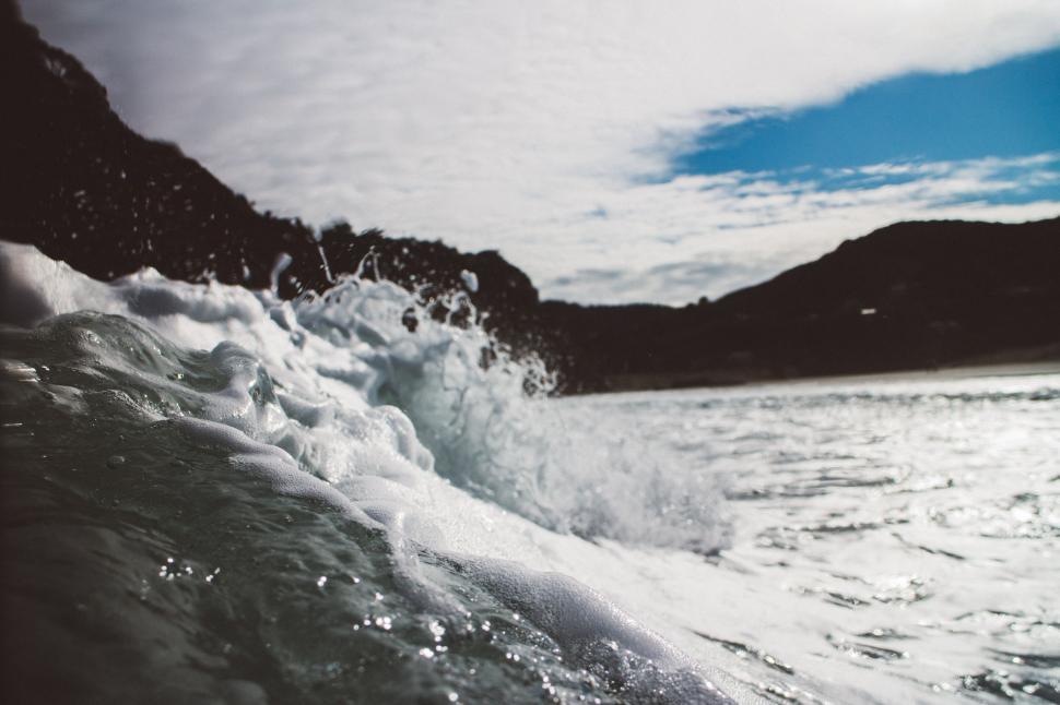 Free Image of A Majestic Wave in the Ocean 