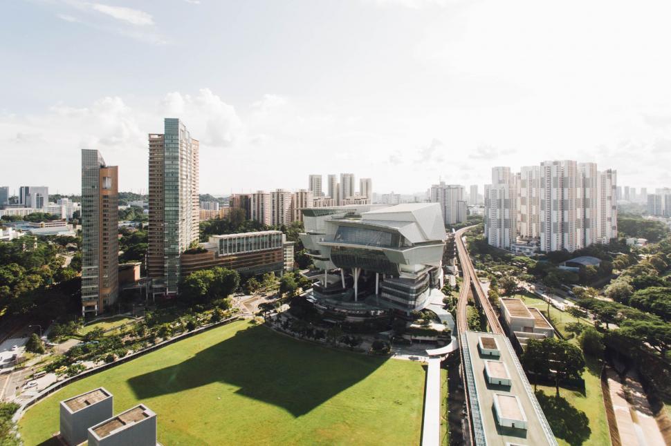 Free Image of Aerial View of City With Tall Buildings 