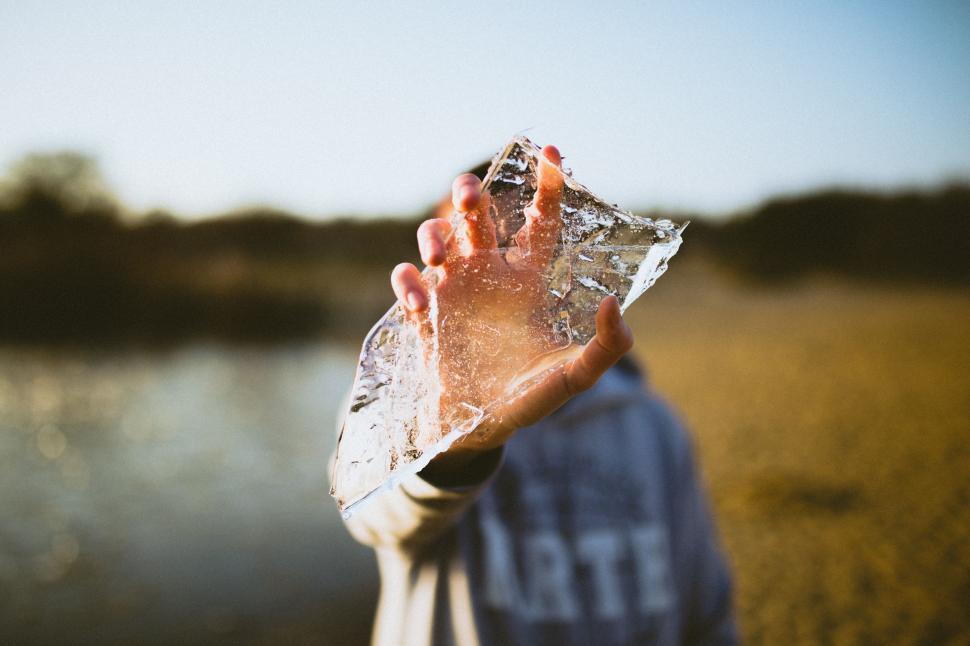 Free Image of Person Holding Piece of Foil 