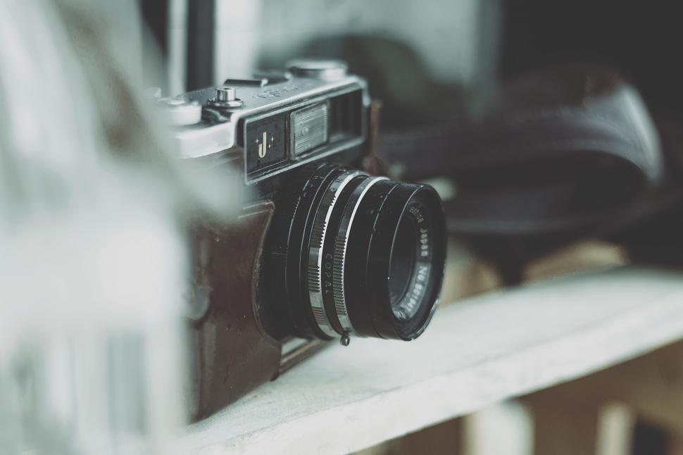 Free Stock Photo of Vintage Camera in Black and White | Download Free ...