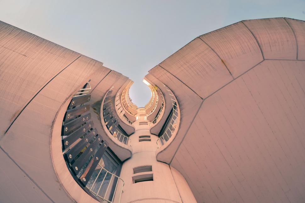 Free Image of Very Tall Building Against Sky Background 