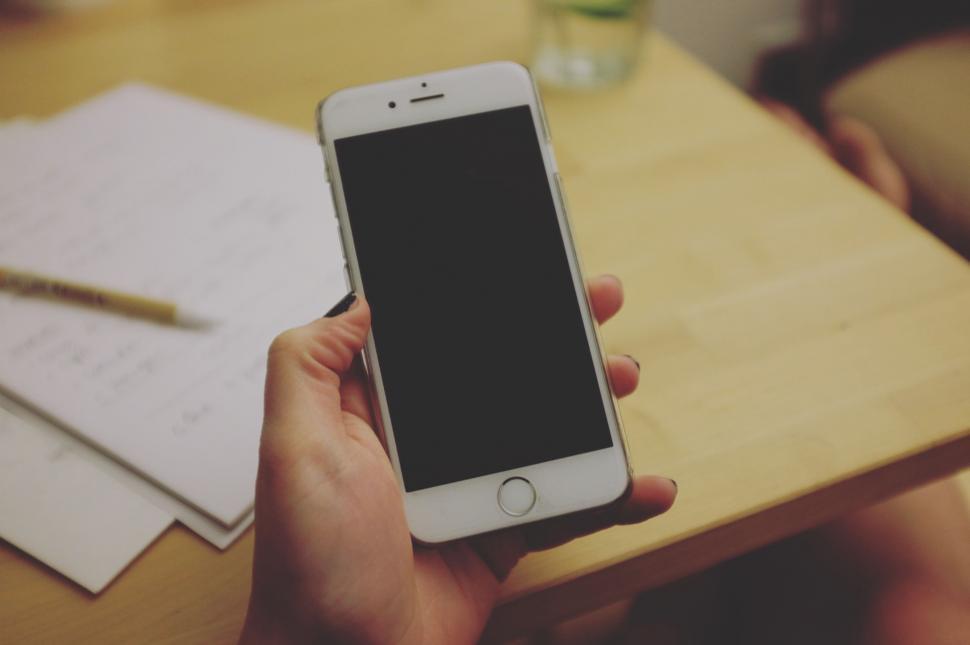 Free Image of Person Holding a Smart Phone in Hand 