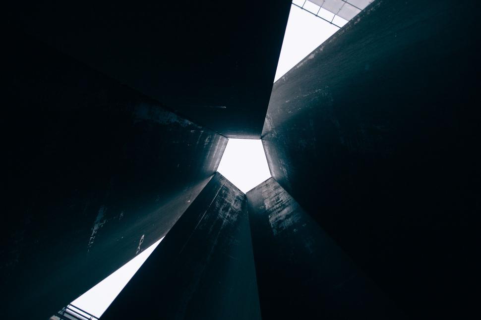 Free Image of Towering Building With Central Skylight 