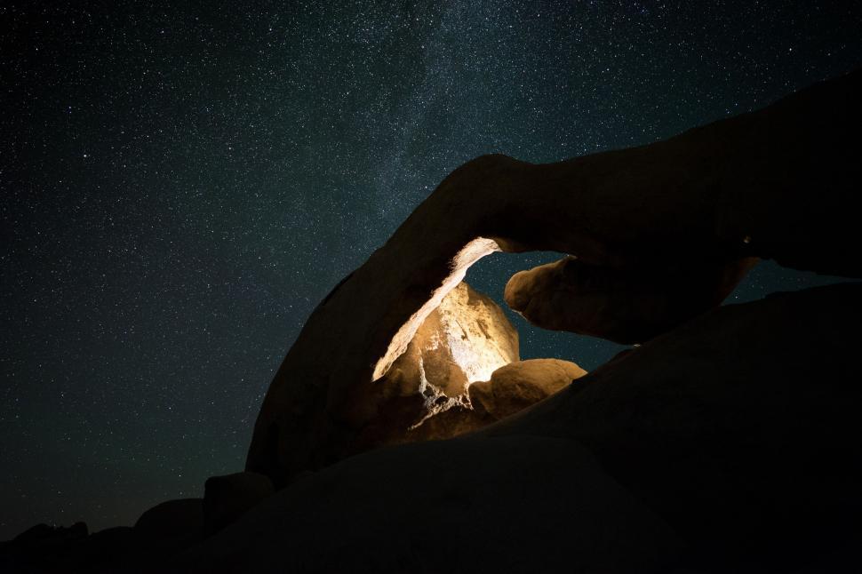 Free Image of Hand Holding Lit Candle in the Dark 