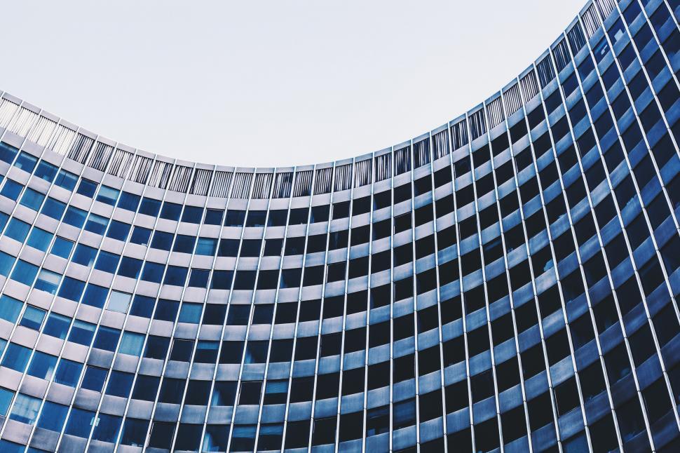 Free Image of Towering Building Covered in Windows 
