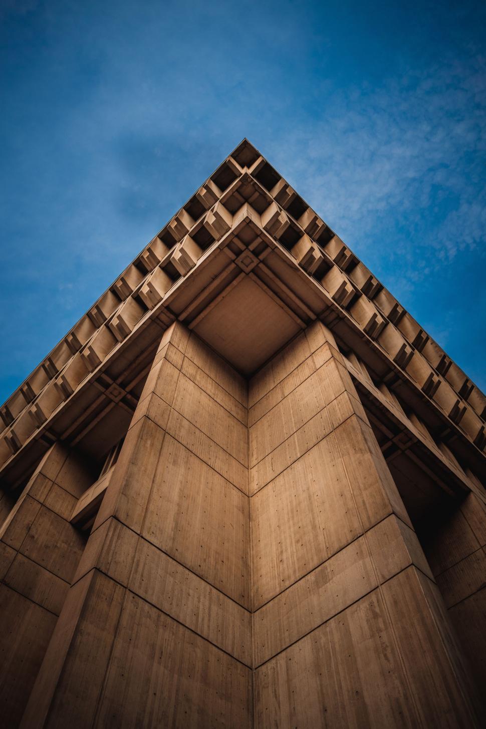 Free Image of Tall Building Against Skyline 