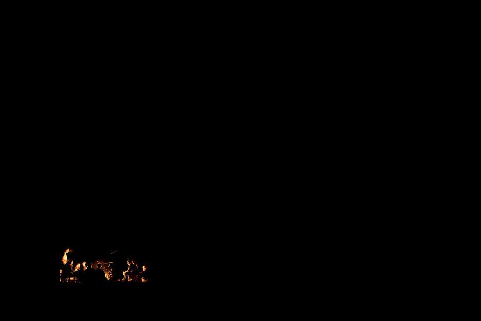 Free Image of Group of Animals Standing in the Dark 