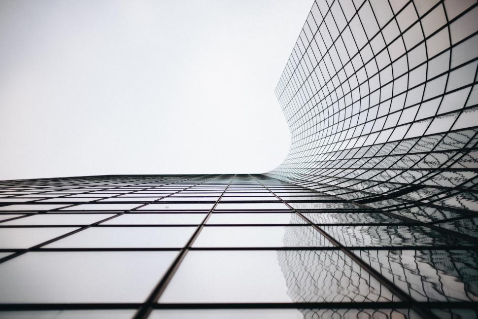 Free Image of Tall Building in Black and White 