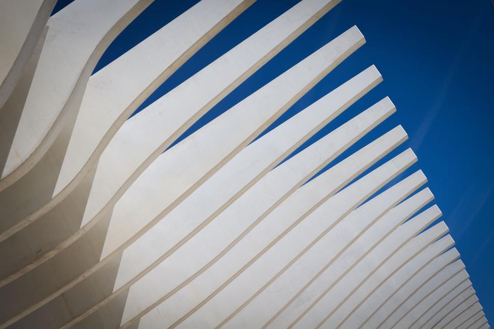 Free Image of White Building Against Blue Sky 