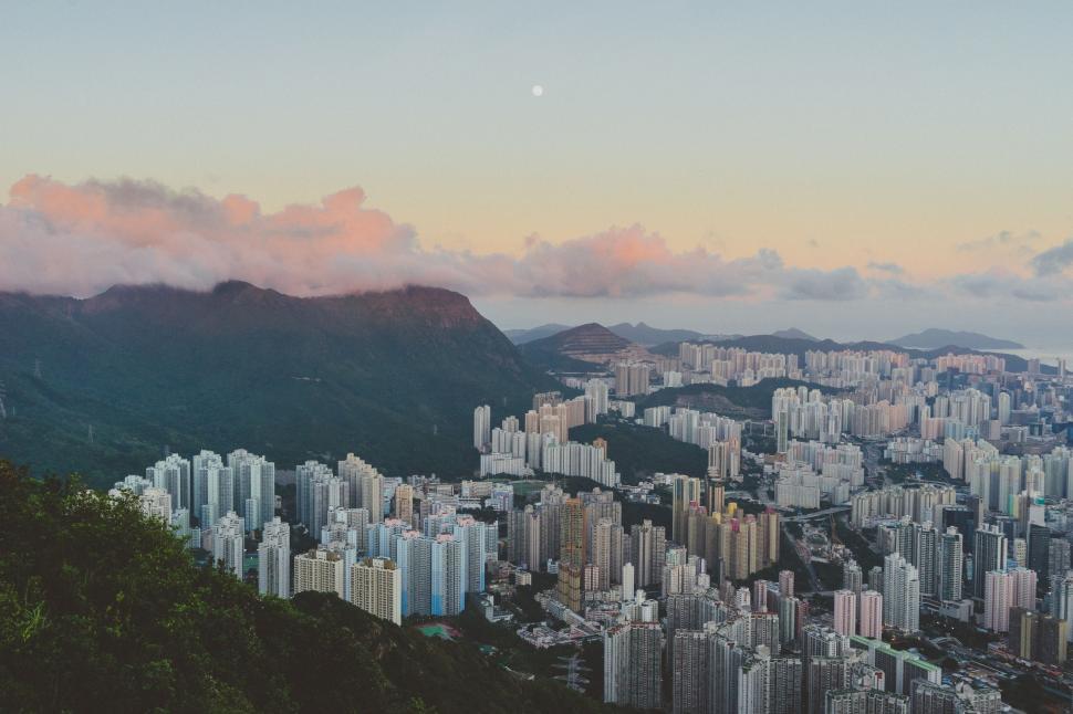 Free Image of Cityscape View From Hilltop 