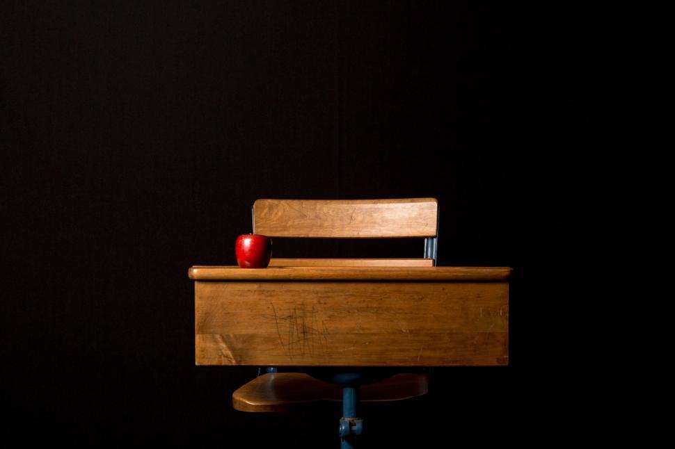 Free Image of Wooden Bench With Red Heart 