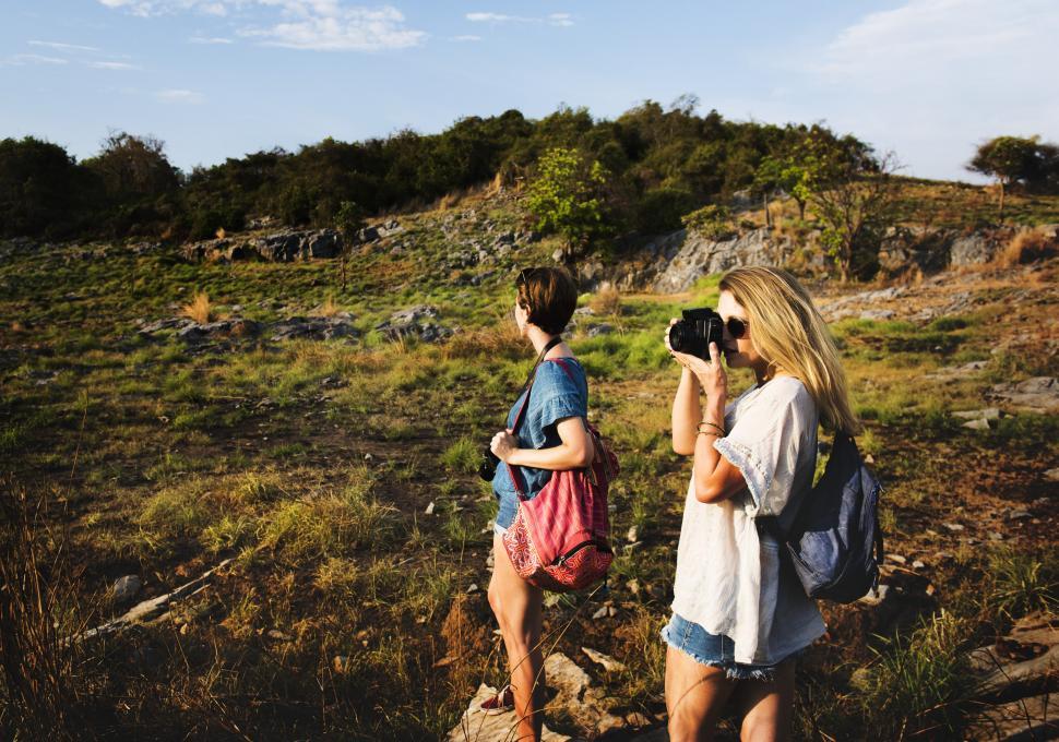 Free Image of Two Women Standing Together 