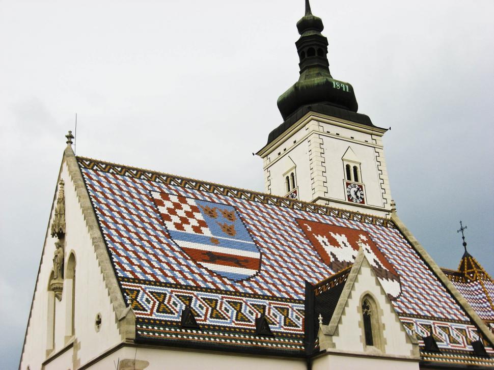 Free Image of Church of St Marco in Zagreb 