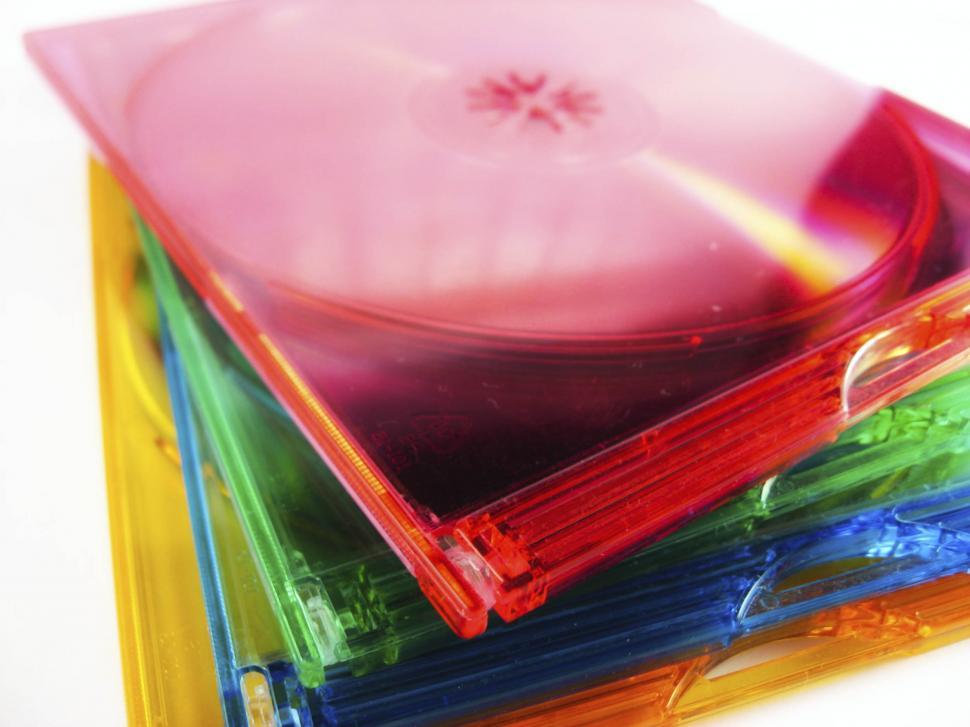 colorful compact disc