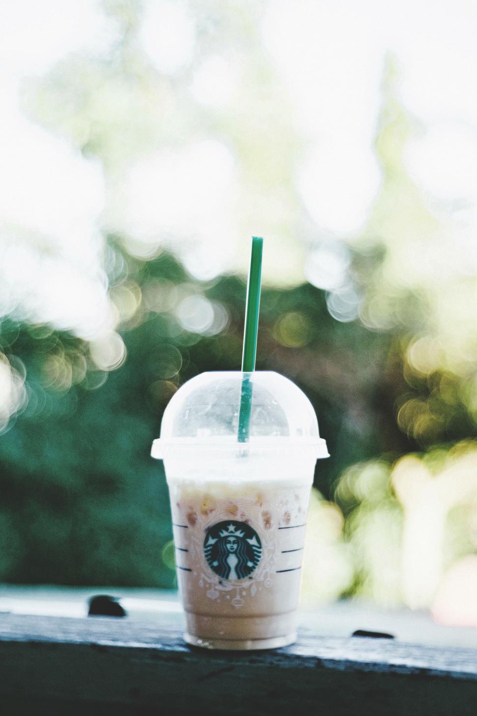 Free Image of Plastic Cup With Straw 