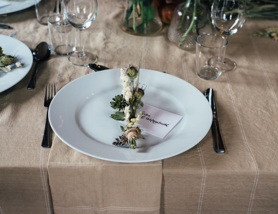 Free Image of White Plate With Piece of Cake 
