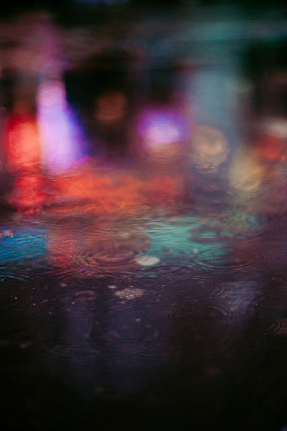 Free Image of Blurry City Street With Multiple Lights 