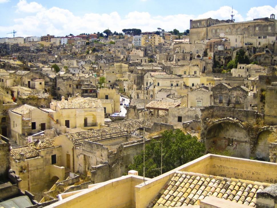 Free Stock Photo of Matera Sicily up hillside in Italy Download Free