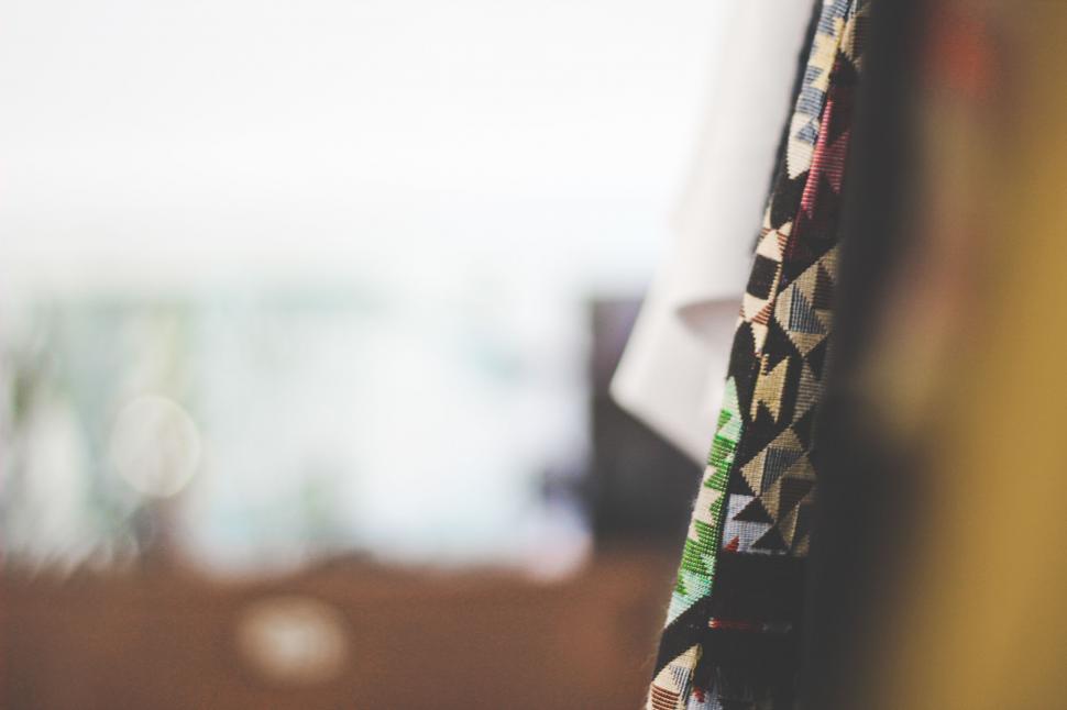 Free Image of Close Up of Curtain With Blurry Background 
