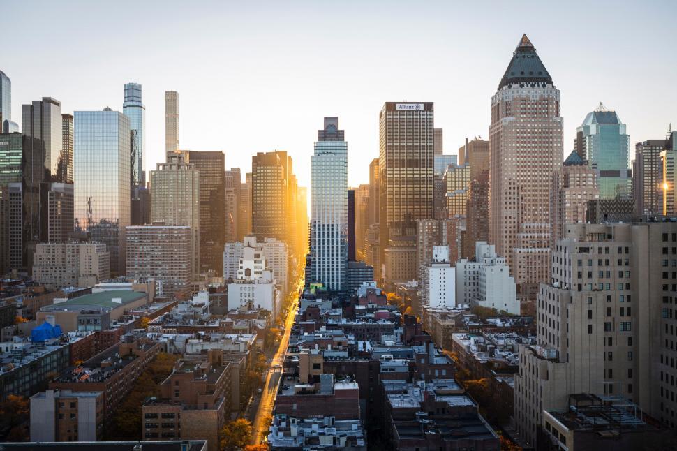 Free Image of Aerial View of a City With Tall Buildings 