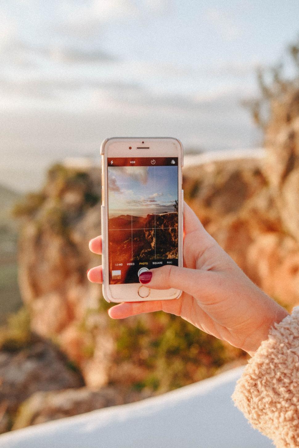 Free Image of Person Taking a Picture With a Cell Phone 