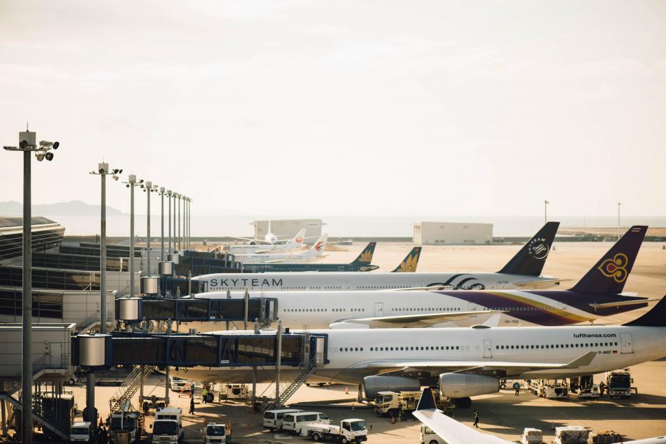 Free Image of Airplanes Parked at Airport 