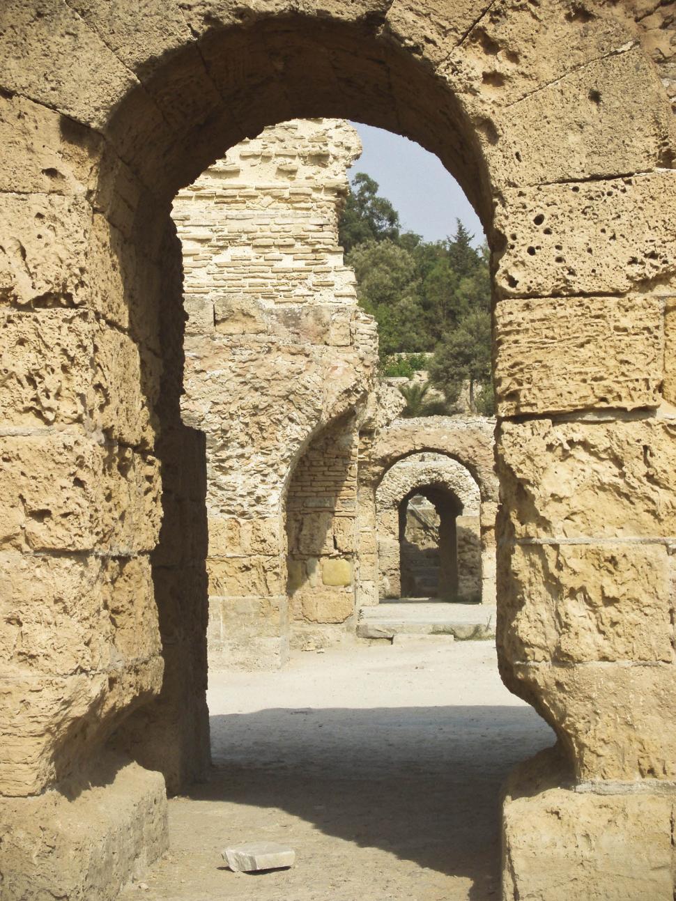Free Image of Ruins in Tunisian Desert 