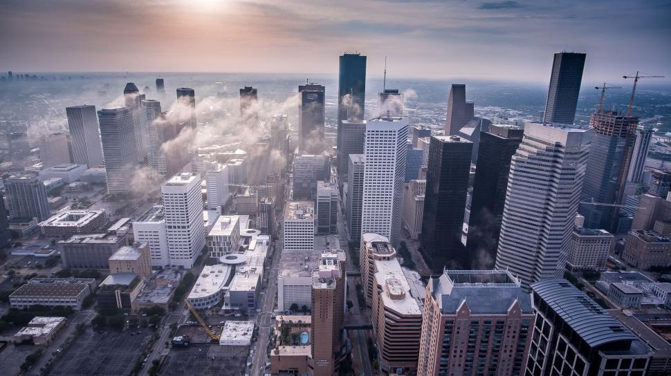 Free Image of Aerial View of City With Tall Buildings 