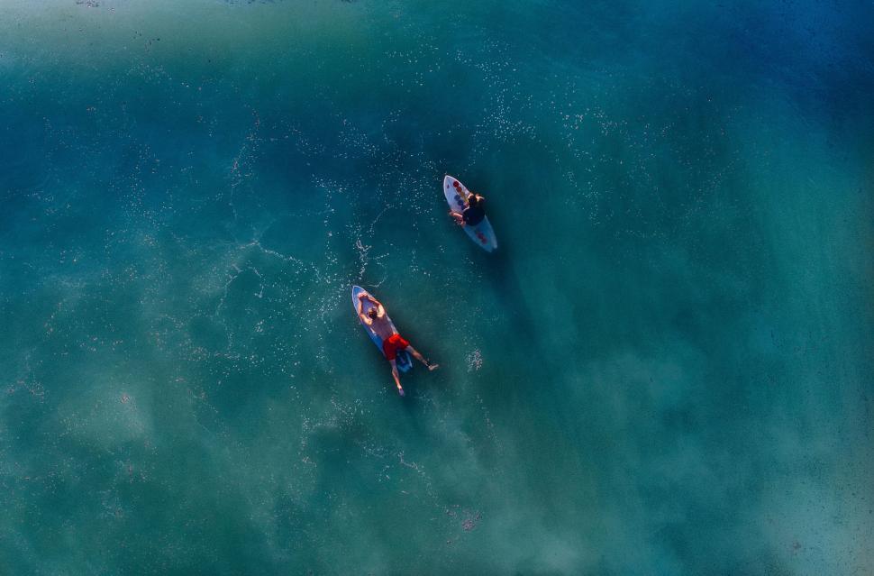 Free Image of Two Boats Floating Near Each Other in the Water 