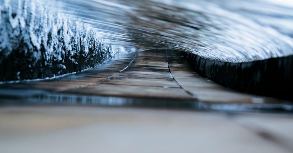Free Image of Long Tunnel Covered in Snow 